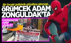 Türkiye'nin 'Örümcek Adam'ı Zonguldak'ta! Gazipaşa'da halkı selamladı