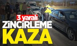 Zincirleme kazada 3 kişi yaralandı