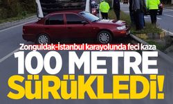 Zonguldak-İstanbul karayolunda feci kaza: 100 metre sürüklendi!