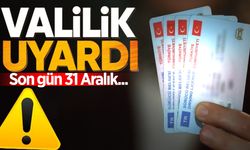 Zonguldak Valiliği uyardı: Son gün 31 Aralık!