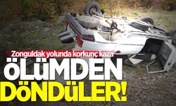 Zonguldak yolunda korkunç kaza: Ölümden döndüler!