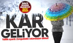 Zonguldaklı vatandaşlar dikkat: Valilik uyardı, yoğun kar yağışı geliyor!