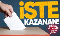 278. köy için sandık başına gittiler