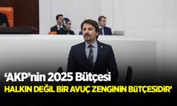 Milletvekili 2025 yılı bütçesini eleştirdi