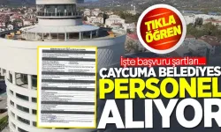 Çaycuma Belediyesi çok sayıda işçi alıyor: İşte başvuru şartları!