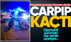 Ereğli'de motosiklet sürücüsüne çarpıp kaçtı!