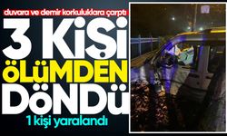 Kozlu'da kaza: 3 kişi ölümden döndü!