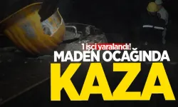 Maden ocağında iş kazası: İşçi yüzünden yaralandı!