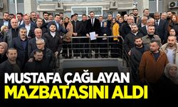 Ak Parti İl Başkanı Çağlayan mazbatasını aldı