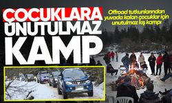 Offroad tutkunlarından yuvada kalan çocuklar için unutulmaz kış kampı