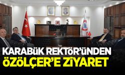 Karabük Üniversitesi Rektörü Kırışık’tan Rektör Özölçer’e Ziyaret