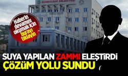 "Suya yapılan zam çare ve çözüm değildir..."