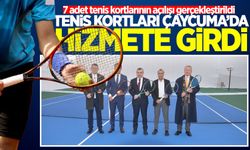 Tenis kortları Çaycuma’da hizmete girdi