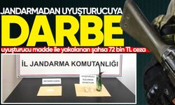 Üzerinde ve aracında uyuşturucu madde yakalanan şahsa 72 bin TL ceza