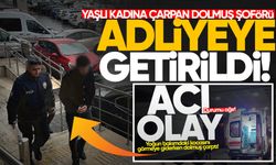 Acil önünde yaşlı kadına çarpan dolmuş şoförü adliyeye getirildi!