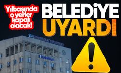 Zonguldak Belediyesi'nden uyarı: Yılbaşında kapalı olacak!