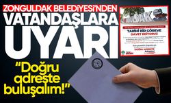 Zonguldak Belediyesi'nden vatandaşlara uyarı!