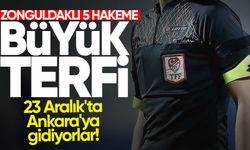 Zonguldaklı 5 hakeme büyük terfi: 23 Aralık'ta Ankara'ya gidiyorlar!