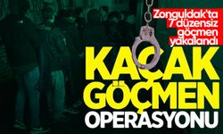 Zonguldak'ta 7 düzensiz göçmen yakalandı