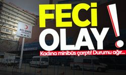 Zonguldak'ta feci olay: Kadına minibüs çarptı! Durumu ağır...