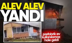 Alevlere teslim olan prefabrik ev kullanılamaz hale geldi