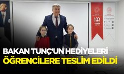 Adalet Bakanı Yılmaz Tunç’un hediyeleri öğrencilere ulaştırıldı