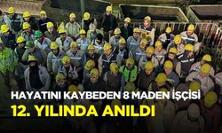 Metan gazı püskürmesinde ölen 8 maden işçisi 12. yılda anıldı