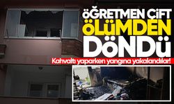 Çaycuma'da öğretmen çift ölümden döndü: Kahvaltı yaparken yangına yakalandılar!