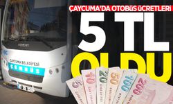 Çaycuma'da otobüs ücretleri 5 TL oldu!