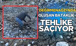 Değirmenağzı Plajında oluşan bataklık tehlike saçıyor: Vatandaşlar Belediyeden çözüm bekliyor!