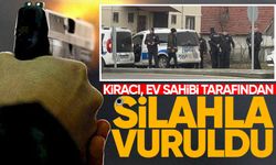 Ev sahibi kiracısını silahla yaraladı