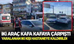 İki aracın karıştığı kazada iki kişi yaralandı