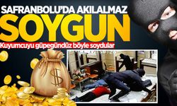 Safranbolu'da kuyumcu soygunu: Maskeli 3 kişi böyle soygun yaptı!