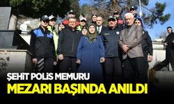 Şehit Polis Memuru Haşim Kayık mezarı başında anıldı