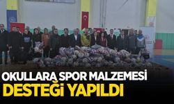 Okullara spor malzemesi desteği