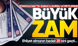 Zonguldak'ta bir zam da sürücü kursu ücretlerine! Ehliyet almanın bedeli 25 bini geçti…