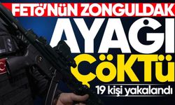 Zonguldak'ta FETÖ operasyonu: 19 şüpheli yakalandı!