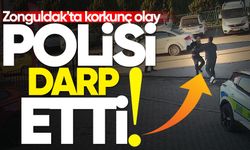 Zonguldak'ta korkunç olay: Polisi darp etti!