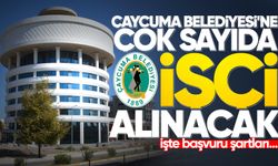 ÇAYCUMA BELEDİYESİ İŞÇİ ALIMI | Çaycuma Belediyesi'ne lise mezunu işçi alınacak!