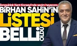 Zonguldak Kent Konseyi'nde heyecan dorukta: Birhan Şahin'in listesi belli oldu!