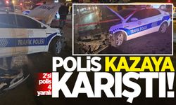 Zonguldak'ta kavşaktaki kazaya biri polis otosu üç araç karıştı: 2'si polis 4 yaralı