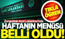 Zonguldak Kent Lokantası'nda haftanın menüsü belli oldu!