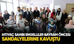İhtiyaç sahibi engelliler bayram öncesinde sandalyelerine kavuştu