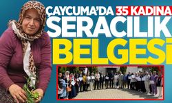 Çaycuma'da 35 kadın seracılık belgesi aldı