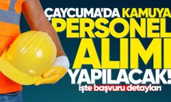 Çaycuma'da kamuya personel alımı yapılacak: İşte başvuru şartları!