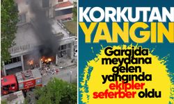 Garajda yangın: Ekipler seferber oldu!