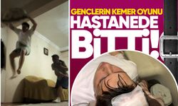 Gençlerin kemer oyunu hastanede bitti