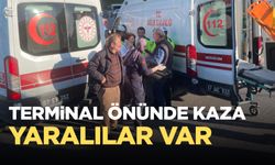 Terminal önünde kaza