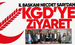 İl Başkanı Necdet Sarı'dan KGD'ye ziyaret