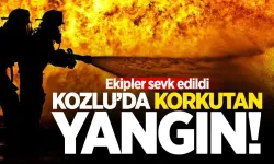 Kozlu'da yangın: Ekipler seferber oldu!